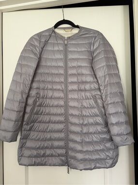 SEVENTY Gray Quilted Packable Women's Coat - Lightweight down Jacket